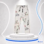 Women's twill long pant floral printed