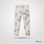 Women's twill long pant floral printed - Image 2