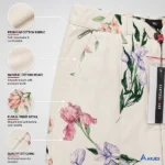 Women's twill long pant floral printed - Image 3