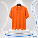 Premium Cotton Polo Shirt-Orange