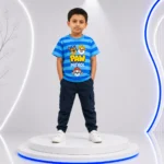 Kids Boys Cartoon Printed T-Shirt – Blue