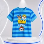 Kids Boys Cartoon Printed T-Shirt – Blue - Image 2